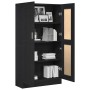 Armario de Libros Roble negro 82.5 x 30.5 x 150 cm