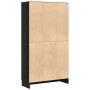Armario de Libros Roble negro 82.5 x 30.5 x 150 cm