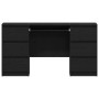 Escritorio Roble negro 140 x 50 x 76 cm Madera contrachapada