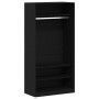 Armario Roble negro 100 x 50 x 200 cm Madera contrachapada