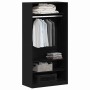 Armario Roble negro 100 x 50 x 200 cm Madera contrachapada