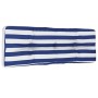 Pallet sofa cushion in blue and white striped fabric 120x40x12 cm by vidaXL, Cushions for chairs and sofas - Ref: Foro24-3606...