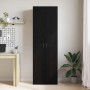 Gabinete de oficina con estante 2 pcs Roble negro 60 x 32 x 190