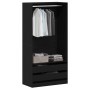Armario Roble negro 100 x 50 x 200 cm Madera contrachapada