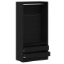 Armario Roble negro 100 x 50 x 200 cm Madera contrachapada