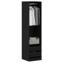 Armario Roble negro 50 x 50 x 200 cm Madera contrachapada