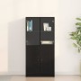 Alacena Negro 68 x 37 x 142 cm Madera contrachapada