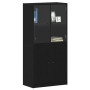 Alacena Negro 68 x 37 x 142 cm Madera contrachapada