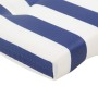 Cojines para tumbona 2 uds tela Oxford a rayas azul y blanco