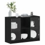 Vitrina Roble negro 102 x 37 x 75.5 cm Madera contrachapada