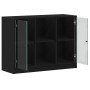 Vitrina Roble negro 102 x 37 x 75.5 cm Madera contrachapada