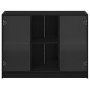 Vitrina Roble negro 102 x 37 x 75.5 cm Madera contrachapada