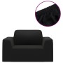 Funda elástica para sillón poliéster jersey negra