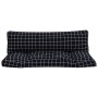 Cojines para palés 2 piezas tela Oxford a cuadros negros von vidaXL, Kissen für Stühle und Sofas - Ref: Foro24-360938, Preis:...