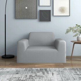 Funda elástica para sillón poliéster jersey gris Funda elástica para sillón poliéster jersey gris