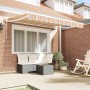 Toldo Retráctil Manual Rayas Multicolor 250x200 cm tela