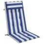 Cojines silla respaldo alto 6 uds tela Oxford rayas azul blanco by vidaXL, Cushions for chairs and sofas - Ref: Foro24-361921...