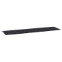 Gartenbankkissen schwarz karierter Stoff 200x50x3 cm von vidaXL, Kissen für Stühle und Sofas - Ref: Foro24-361202, Preis: 24,...