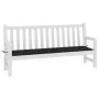 Garden bench cushion black checkered fabric 200x50x3 cm by vidaXL, Cushions for chairs and sofas - Ref: Foro24-361202, Price:...