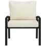 Steel garden chair with sand-colored cushions 68x76x79 cm by vidaXL, Modular outdoor sofas - Ref: Foro24-362720, Price: 141,1...
