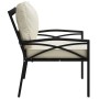 Steel garden chair with sand-colored cushions 68x76x79 cm by vidaXL, Modular outdoor sofas - Ref: Foro24-362720, Price: 141,1...