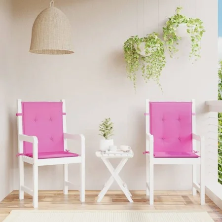 Cojines para silla con respaldo bajo 2 uds tela rosa von vidaXL, Kissen für Stühle und Sofas - Ref: Foro24-361334, Preis: 40,...