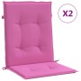 Cojines para silla con respaldo bajo 2 uds tela rosa von vidaXL, Kissen für Stühle und Sofas - Ref: Foro24-361334, Preis: 40,...