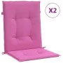 Cojines para silla con respaldo bajo 2 uds tela rosa von vidaXL, Kissen für Stühle und Sofas - Ref: Foro24-361334, Preis: 40,...