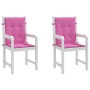 Cojines para silla con respaldo bajo 2 uds tela rosa von vidaXL, Kissen für Stühle und Sofas - Ref: Foro24-361334, Preis: 40,...
