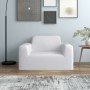 Funda elástica para sillón poliéster jersey blanca