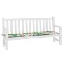 Cojín para banco de jardín tela multicolor 200x50x3 cm de vidaXL, Cojines para sillas y sofás - Ref: Foro24-361203, Precio: 2...