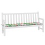 Cojín para banco de jardín tela multicolor 200x50x3 cm von vidaXL, Kissen für Stühle und Sofas - Ref: Foro24-361203, Preis: 2...