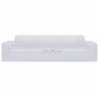 Funda elástica para sofá de 4 plazas poliéster jersey blanca
