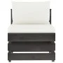 3-piece garden furniture with gray impregnated wood cushions by vidaXL, Garden sets - Ref: Foro24-3068182, Price: 236,47 €, D...
