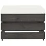 Muebles de jardín 3 piezas con cojines madera impregnada gris de vidaXL, Conjuntos de jardín - Ref: Foro24-3068182, Precio: 2...