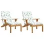 2 Pcs Sun Lounger Cushions Oxford Cloth Leaf Print by vidaXL, Cushions for chairs and sofas - Ref: Foro24-362002, Price: 50,0...