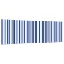 Toldo Retráctil Rayado Azul y blanco 350 x 200 cm Tela, metal
