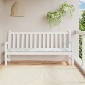 Cojín para banco de jardín tela estampado de hojas 200x50x3 cm by vidaXL, Cushions for chairs and sofas - Ref: Foro24-361204,...