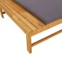 Lounger with dark gray cushion and solid acacia wood pillow by vidaXL, Loungers - Ref: Foro24-362154, Price: 144,58 €, Discou...