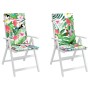 Chair cushions 2 pcs multicolored fabric 120x50x3 cm by vidaXL, Cushions for chairs and sofas - Ref: Foro24-361259, Price: 45...