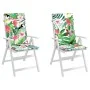 Chair cushions 2 pcs multicolored fabric 120x50x3 cm by vidaXL, Cushions for chairs and sofas - Ref: Foro24-361259, Price: 38...