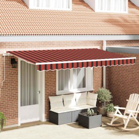 Toldo Retráctil Multicolor 350 x 200 cm Poliéster y Aluminio