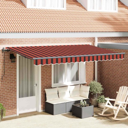 Toldo Retráctil Multicolor 350 x 200 cm Poliéster y Aluminio