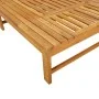 Lounger with cream white cushion and solid acacia wood pillow by vidaXL, Loungers - Ref: Foro24-362155, Price: 162,38 €, Disc...