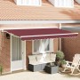 Toldo Retráctil Manual Burdeos 350x200 cm Tela