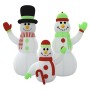Aufblasbare Schneemannfamilie mit LED 500 cm von vidaXL, Weihnachtsbeleuchtung - Ref: Foro24-345387, Preis: 108,00 €, Rabatt: %
