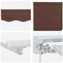 Toldo Retráctil Manual Marrón 350x200 cm tela