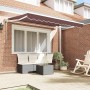 Toldo Retráctil Manual Marrón 350x200 cm tela