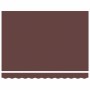 Toldo Retráctil Marrón 350 x 200 cm Poliéster y Aluminio
