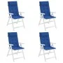 High back chair cushions 4 pcs in blue klein Oxford fabric by vidaXL, Cushions for chairs and sofas - Ref: Foro24-361905, Pri...